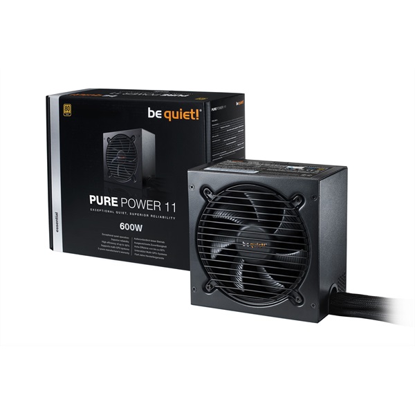 Be Quiet! PURE POWER 11 600W 80+ Gold ventillátorral dobozos tápegység