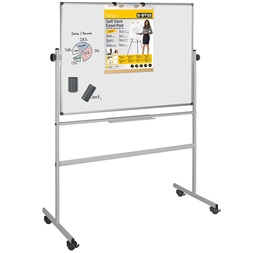 Bi-Office 120x150cm kétoldalas forgatható mágneses fehértábla