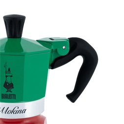 Bialetti La Mokina Italia fél adagos trikolor kotyogós kávéfőző