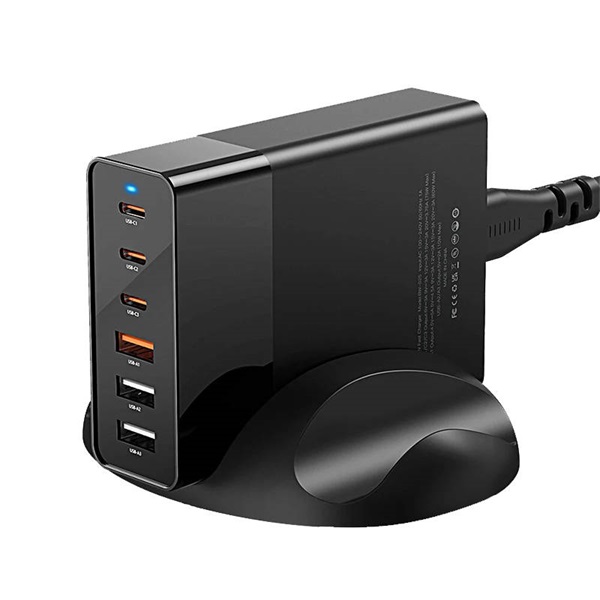 Blitzwolf BW-S25, 75W, 3x USB + 3x USB-C töltő