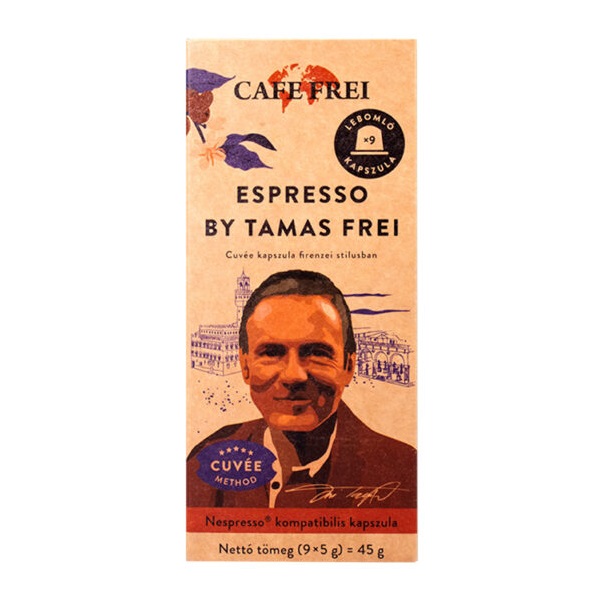 Cafe Frei Espresso by Tamas Frei Nespresso kompatibilis 9 db kávékapszula