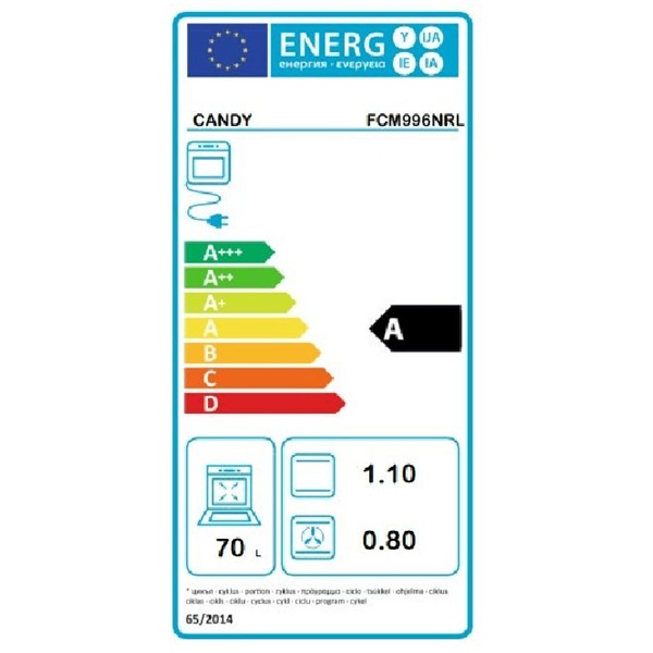 Candy FIDCP N615 L fekete beépíthető sütő