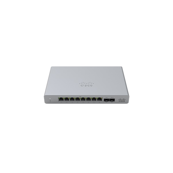 Cisco Meraki MS120-8LP-HW 8x GbE PoE+ LAN 2x SFP port L2 menedzselhető PoE+ switch