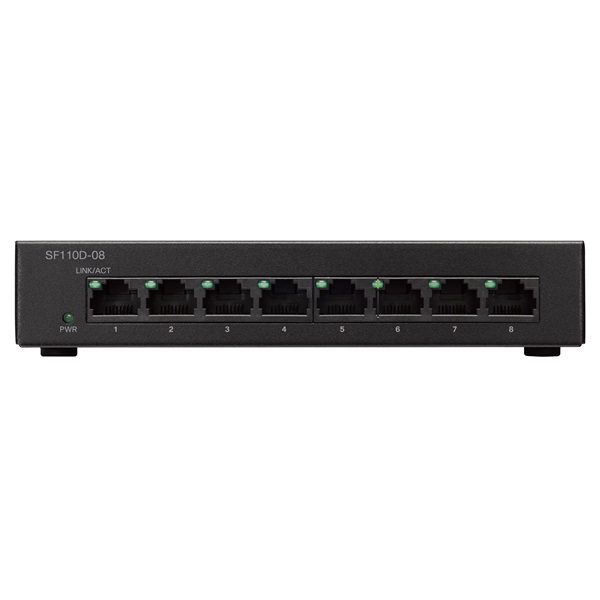 Cisco SF110D-08 8port 10/100Mbps LAN nem menedzselhető asztali Switch