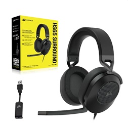 Corsair HS65 Surround fekete gamer headset