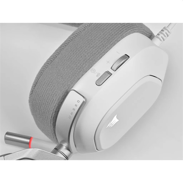 Corsair HS80 RGB USB 7.1 fehér gamer headset