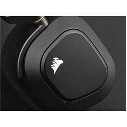 Corsair HS80 RGB vezeték nélküli fekete gamer headset