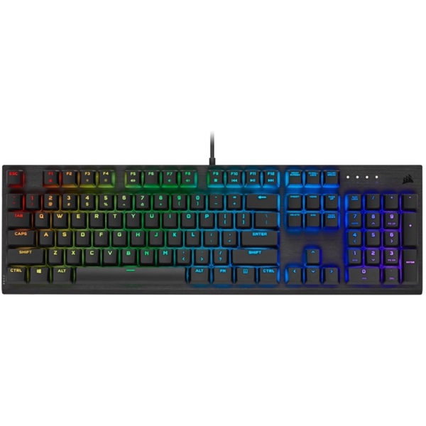 Corsair K60 RGB PRO CHERRY VIOLA Mechanikus Gamer billentyűzet