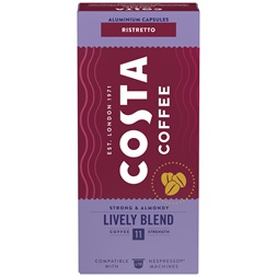 Costa Coffee The Lively Blend Ristretto Nespresso kompatibilis 10 db kávékapszula