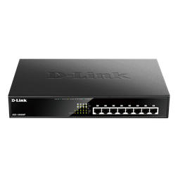 D-Link DGS-1008MP 8port GbE LAN nem menedzselhető PoE switch