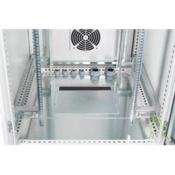 DIGITUS 19" 42U 2100x800x800mm IP55 ipari beltéri üvegajtós szürke álló rack szekrény