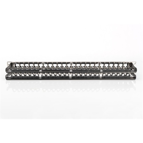 DIGITUS 48port 19" 1U fekete moduláris üres patch panel