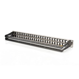 DIGITUS 48port 19" 1U fekete moduláris üres patch panel