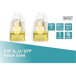 DIGITUS Cat.6A U/UTP PVC 2m szürke patch kábel