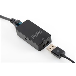 DIGITUS DA-70141 RJ45 - USB 2.0 50m fekete jeltovábbító