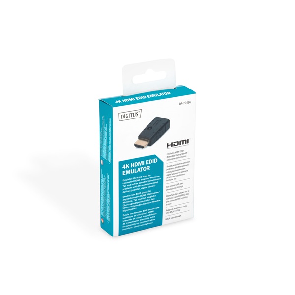 DIGITUS DA-70466 HDMI -> HDMI adapter 4K UHD fekete