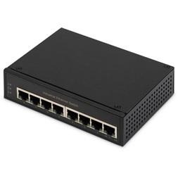 DIGITUS DN-651108 8port GbE DIN sínre szerelhető ipari switch