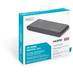 DIGITUS DS-45317 5 portos HDMI Switch