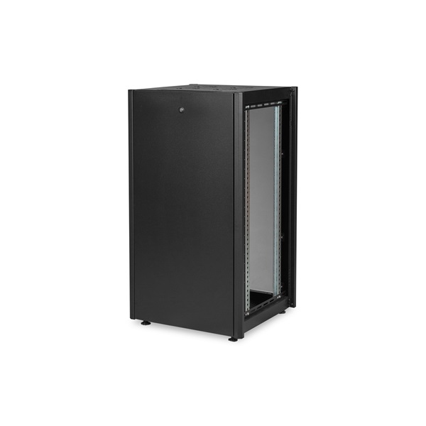 DIGITUS Rack Dynamic Basic 19" 22U 600x600mm üvegajtós fekete álló rack szekrény