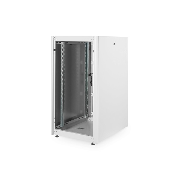 DIGITUS Rack Dynamic Basic 19" 22U 1155x600x800mm üvegajtós szürke álló rack szekrény