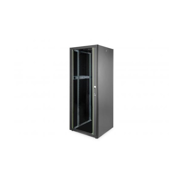 DIGITUS Rack Dynamic Basic 19" 42U 2040x800x800mm üvegajtós fekete álló rack szekrény