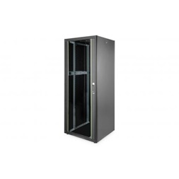 DIGITUS Rack Dynamic Basic 19" 42U 2040x800x800mm üvegajtós fekete álló rack szekrény