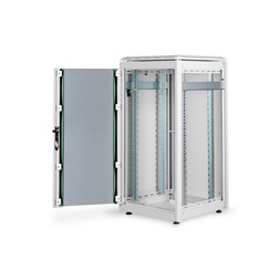 DIGITUS Rack Unique 19" 22U 1164x600x600mm üvegajtós szürke álló rack szekrény