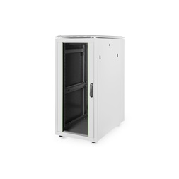 DIGITUS Rack Unique 19" 26U 1342x600x1000mm üvegajtós szürke álló rack szekrény