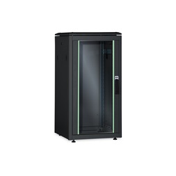 DIGITUS Rack Unique 19" 26U 1342x800x1000mm üvegajtós fekete álló rack szekrény