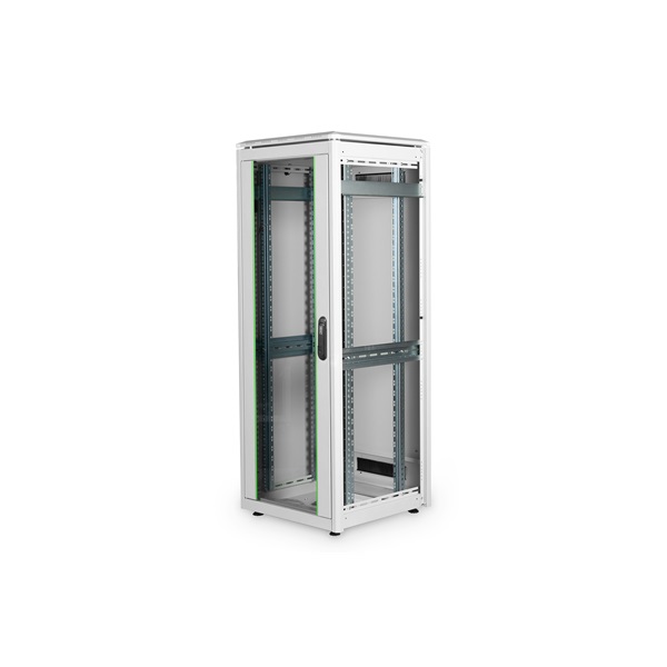 DIGITUS Rack Unique 19" 32U 1609x600x600mm üvegajtós szürke álló rack szekrény