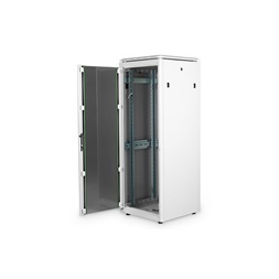 DIGITUS Rack Unique 19" 32U 1609x600x600mm üvegajtós szürke álló rack szekrény