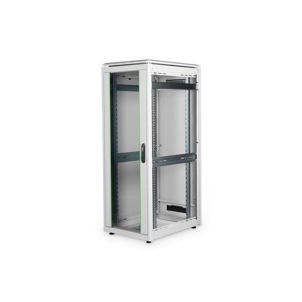 DIGITUS Rack Unique 19" 32U 1609x600x800mm üvegajtós szürke álló rack szekrény