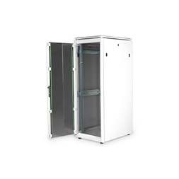 DIGITUS Rack Unique 19" 32U 1609x600x800mm üvegajtós szürke álló rack szekrény