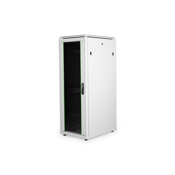 DIGITUS Rack Unique 19" 32U 1609x600x800mm üvegajtós szürke álló rack szekrény