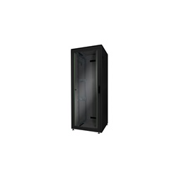 DIGITUS Rack Unique 19" 32U 1609x800x800mm üvegajtós fekete álló rack szekrény