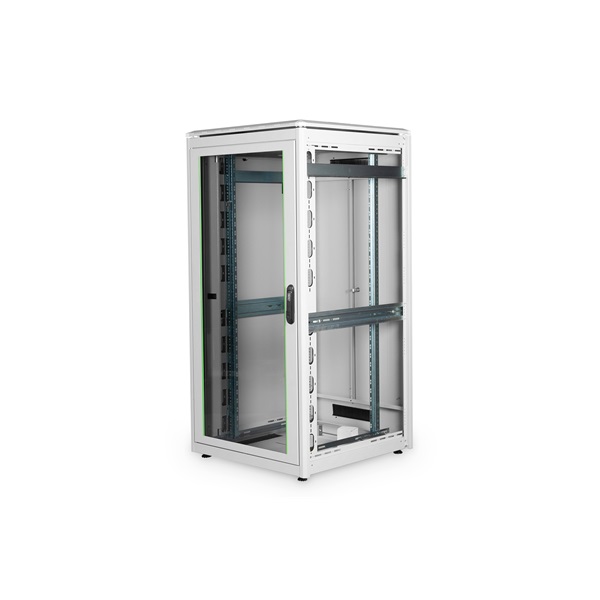 DIGITUS Rack Unique 19" 32U 1609x800x800mm üvegajtós szürke álló rack szekrény