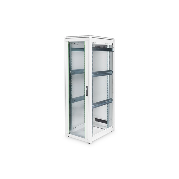 DIGITUS Rack Unique 19" 36U 1787x600x800mm üvegajtós szürke álló rack szekrény