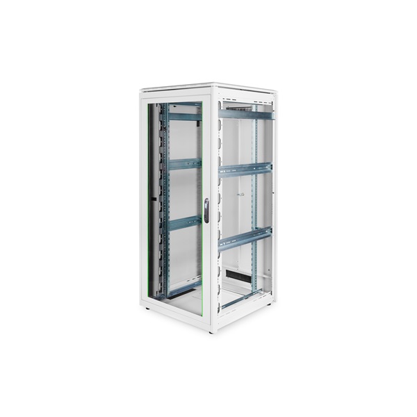 DIGITUS Rack Unique 19" 36U 1787x800x800mm üvegajtós szürke álló rack szekrény