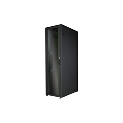 DIGITUS Rack Unique 19" 42U 2053x600x1000mm üvegajtós fekete álló rack szekrény