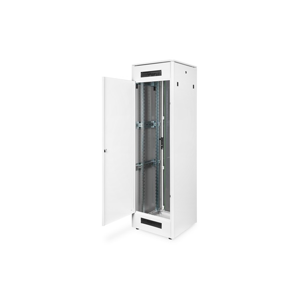 DIGITUS Rack Unique 19" 42U 2053x600x600mm üvegajtós szürke álló rack szekrény