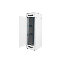 DIGITUS Rack Unique 19" 42U 2053x600x800mm üvegajtós szürke álló rack szekrény