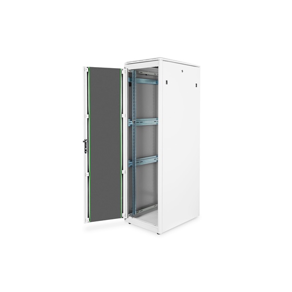 DIGITUS Rack Unique 19" 42U 2053x600x800mm üvegajtós szürke álló rack szekrény