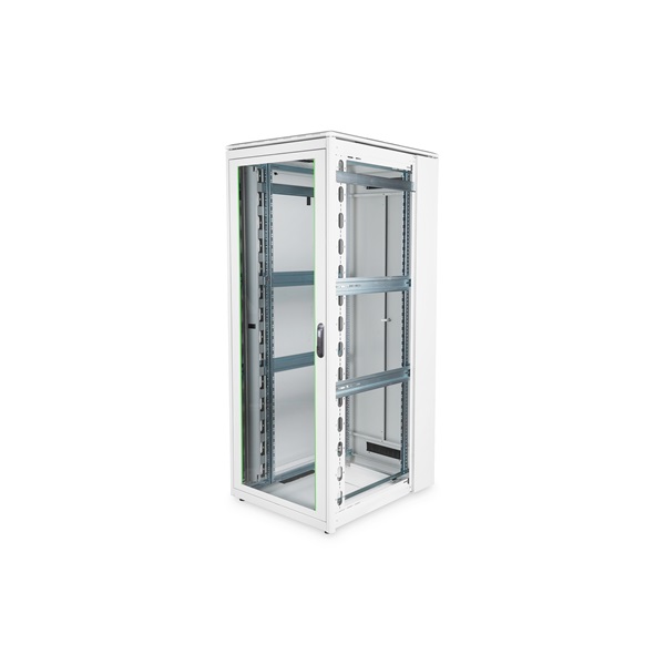 DIGITUS Rack Unique 19" 42U 2053x800x1000mm üvegajtós szürke álló rack szekrény