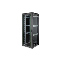 DIGITUS Rack Unique 19" 42U 2053x800x800mm üvegajtós fekete álló rack szekrény