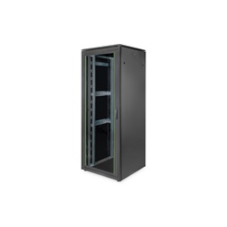 DIGITUS Rack Unique 19" 42U 2053x800x800mm üvegajtós fekete álló rack szekrény