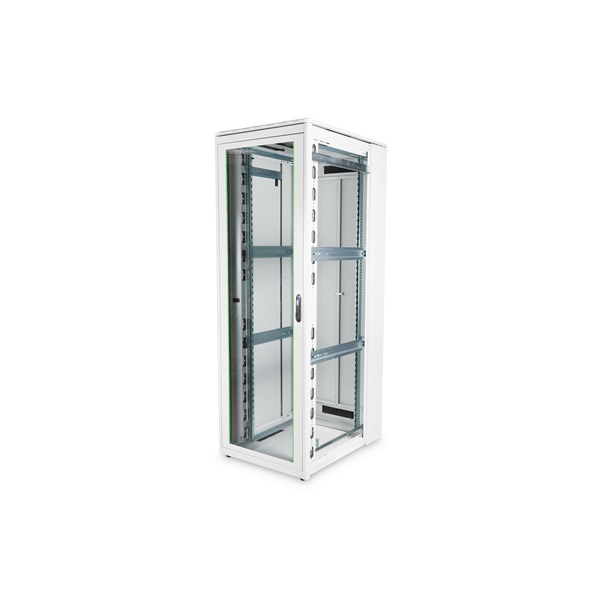 DIGITUS Rack Unique 19" 47U 2244x800x1000mm üvegajtós szürke álló rack szekrény