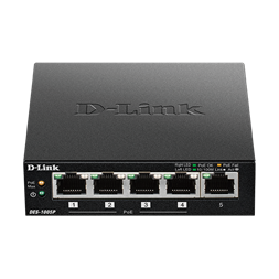 D-Link DES-1005D 5port FE LAN nem menedzselhető PoE switch