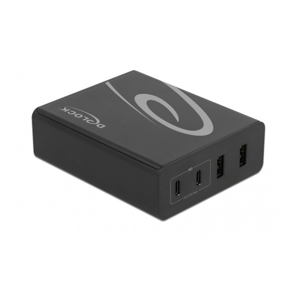 Delock 41440 2xUSB-C PD + 2xUSB-A 112W hálózati töltő