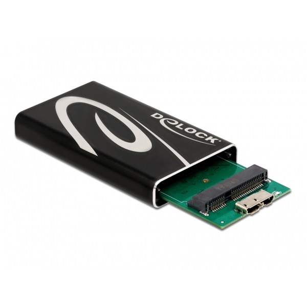 Delock 42006 SuperSpeed USB3.2 Micro-B - mSATA SSD külső ház