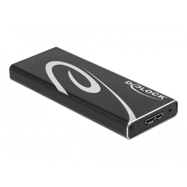 Delock 42007 SuperSpeed USB3.2 Micro-B - M.2 SSD külső ház